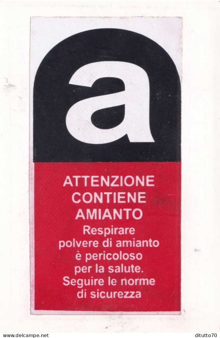 Calendarietto - Attenzione Contiene Amianto - Anno 1996 - Petit Format : 1991-00