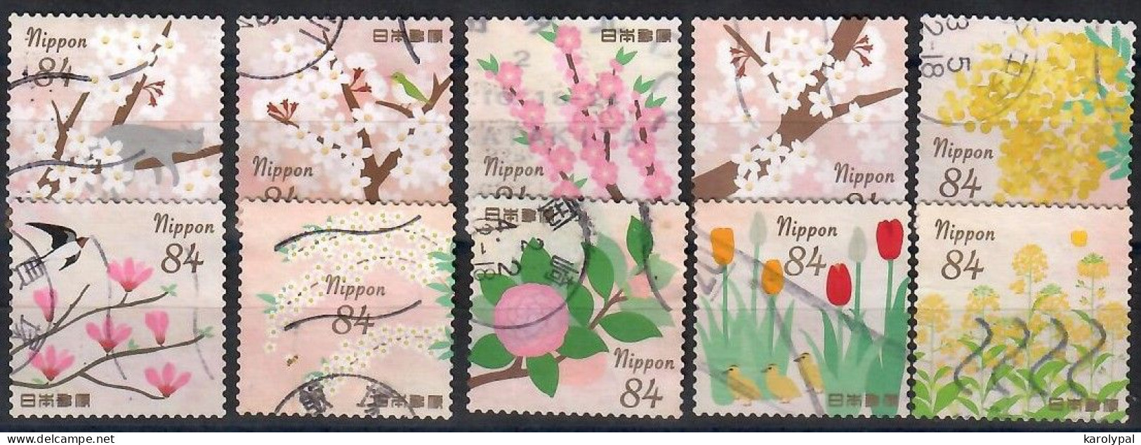 Japan, 2020, Used,    ,Mi. 10152-61 - Used Stamps