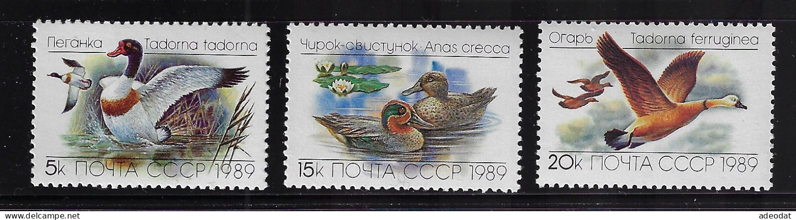 RUSSIA 1989 SCOTT #5783-5785   MNH - Neufs