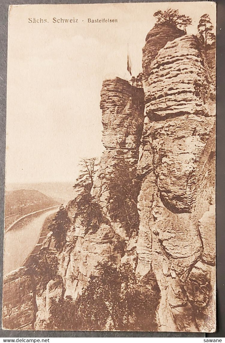 2 CARTES SACHS SCHWEIZ , BASTEIFELSEN , BASTEIBRUCKE FELSEN , L23A - Bastei (sächs. Schweiz)