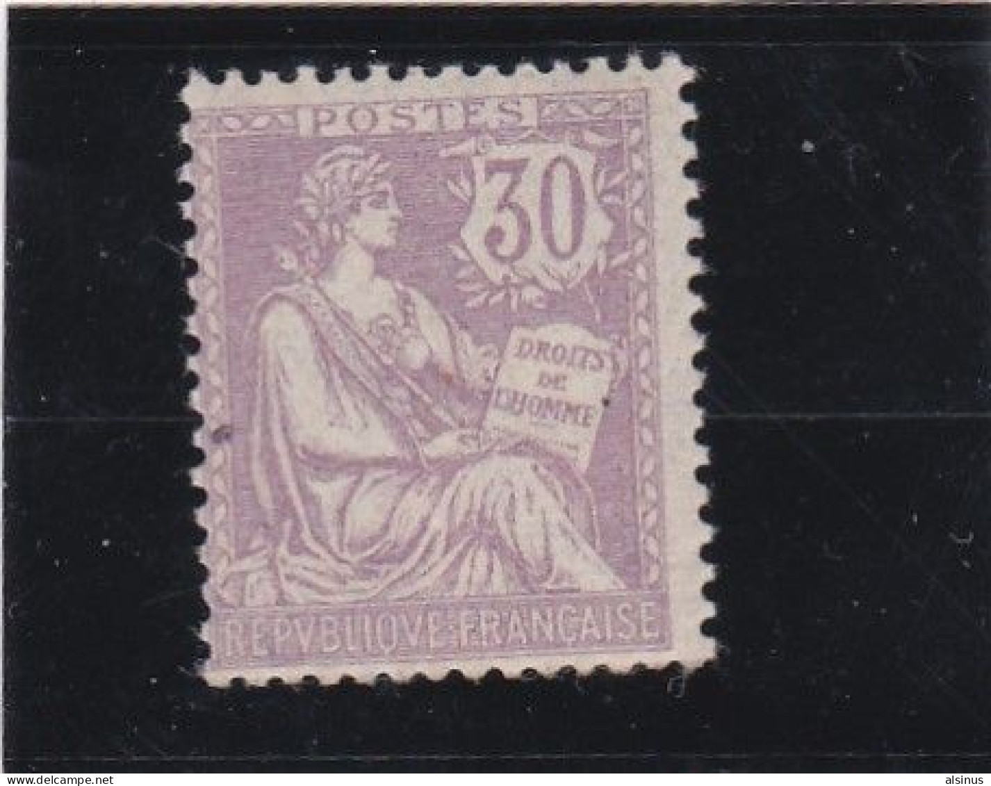 FRANCE - 1900/01-  TYPE MOUCHON - N° 128 - 30 C VIOLET - NEUF AVEC TRACE DE CHARNIERE - 1900-02 Mouchon