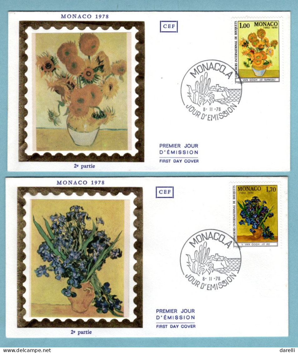 FDC Monaco 1978 - Concours International Des Bouquets 1978 -  YT 1161 Et 1162 - FDC