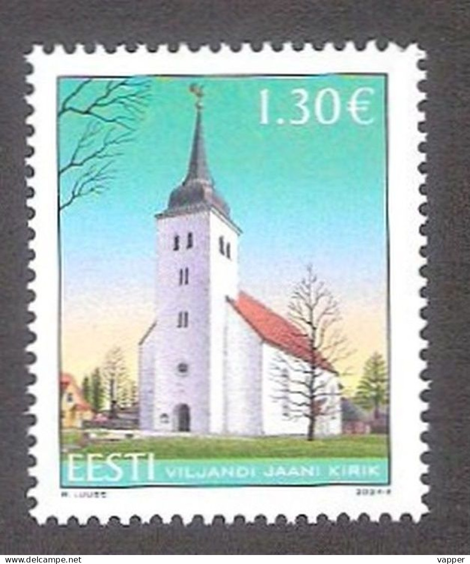 St. John's Church In Viljandi Estonia 2024 MNH Stamp  Mi 1095 - Estonia