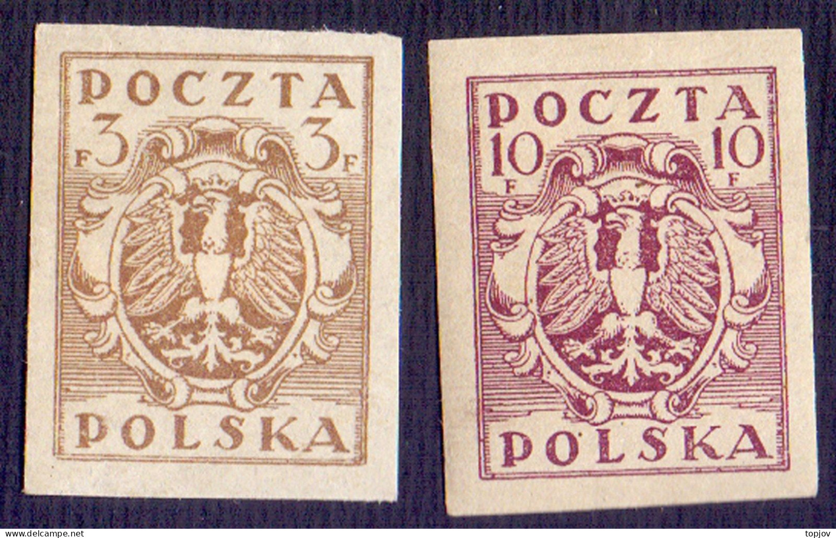 POLAND - ARMS - *MLH - 1919 - Timbres