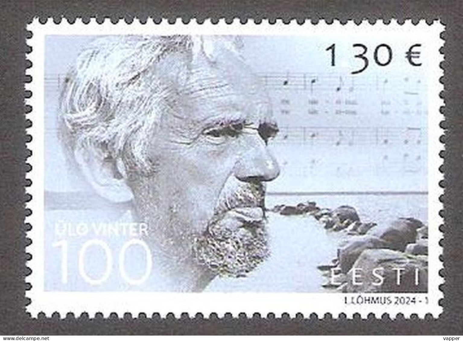 100 Ülo Vinter - Composer Estonia 2024 Stamp  Mi 1094 - Estonia