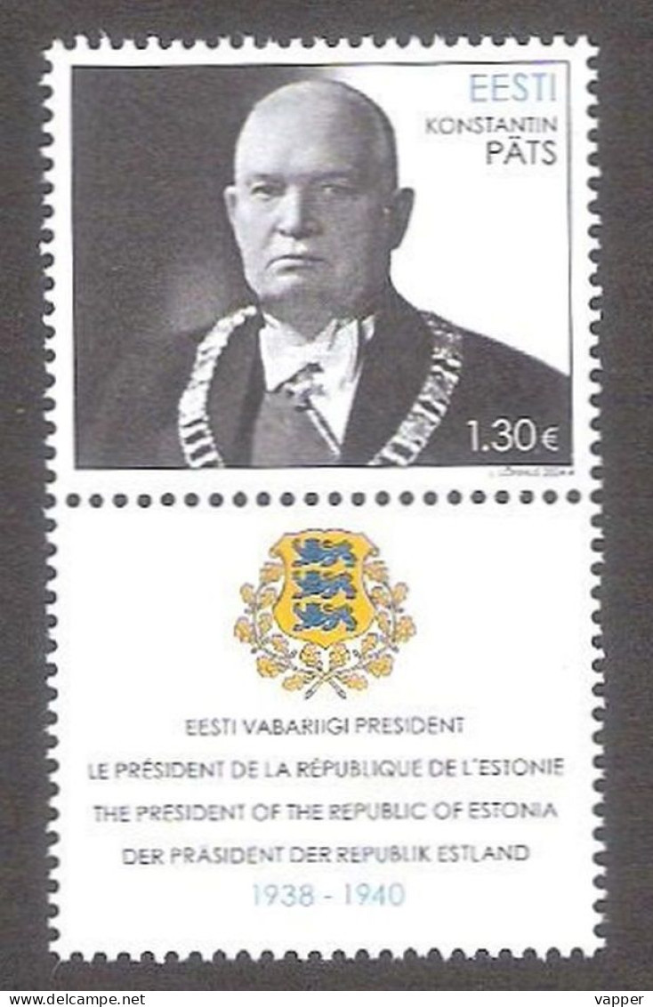 150th Konstantin Päts President Of Estonia 2024 Estonia MNH Stamp  Mi 1097 - Estonia