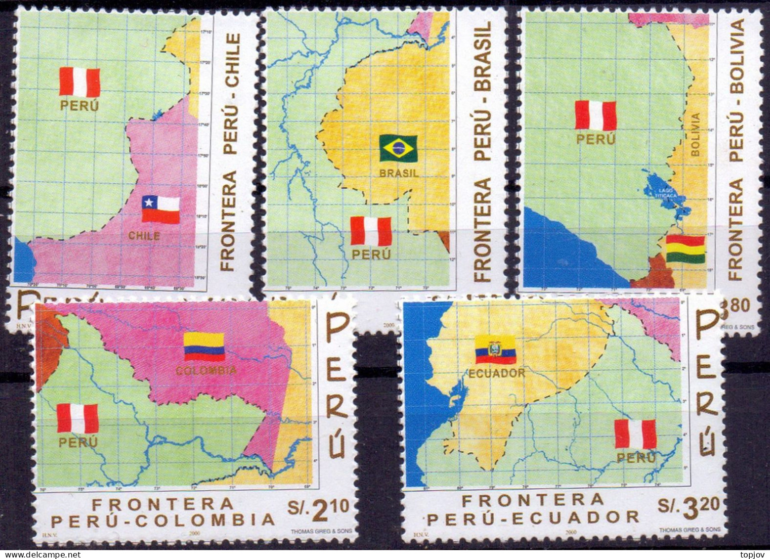 PERU - FLAGS - MAPS - **MNH - 2000 - Francobolli