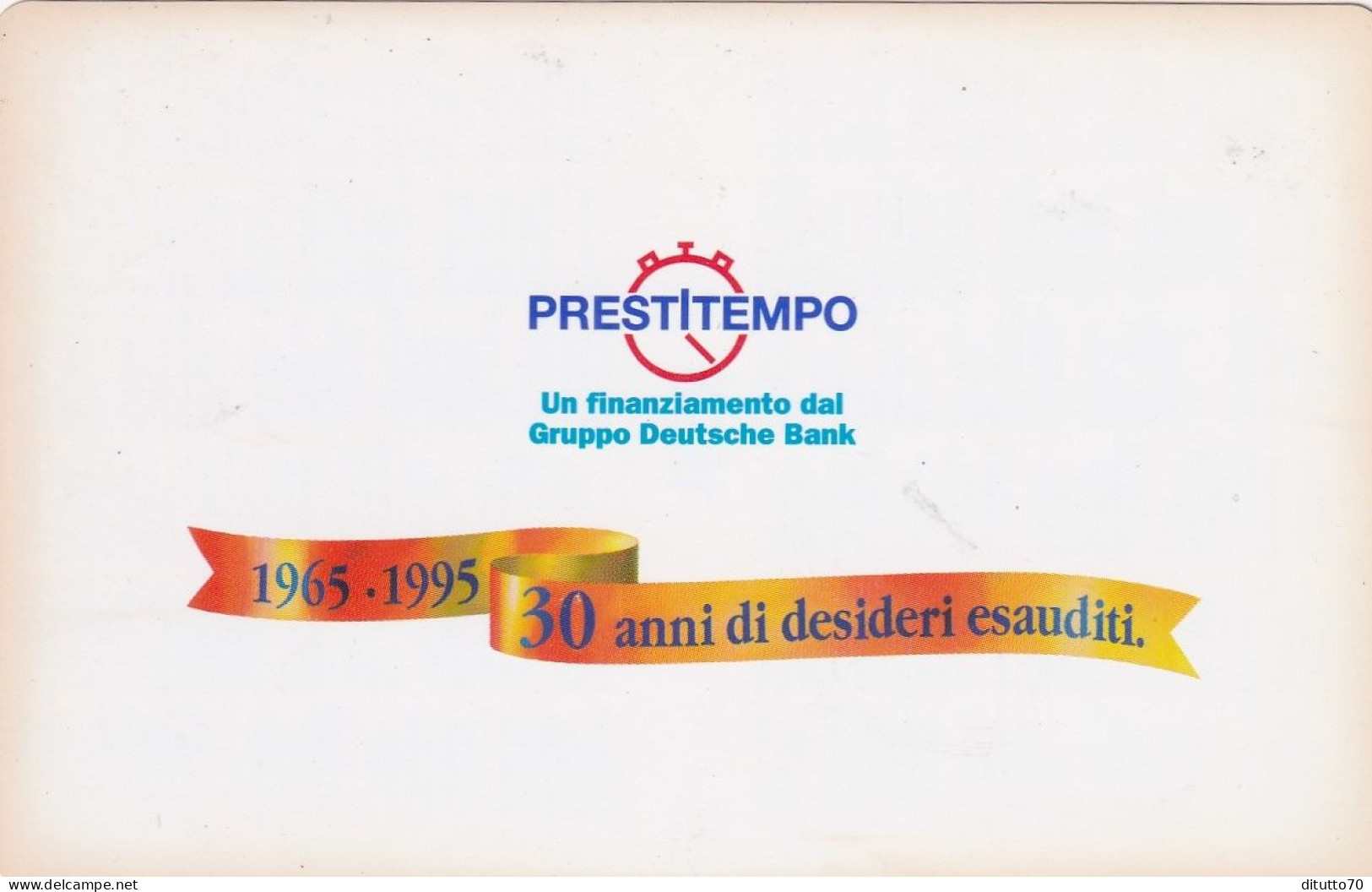 Calendarietto - Prestitempo - Gruppo Deutsche Bank - Anno 1996 - Petit Format : 1991-00