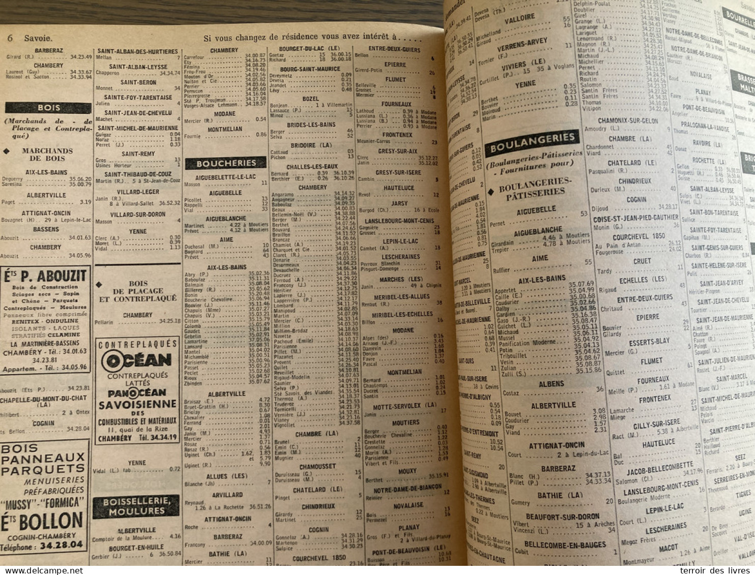 ANNUAIRE TELEPHONIQUE PTT SAVOIE 73 - 1964 Liste Particuliers Et Professionnels - Très Bon état D'usage - Alpes - Pays-de-Savoie