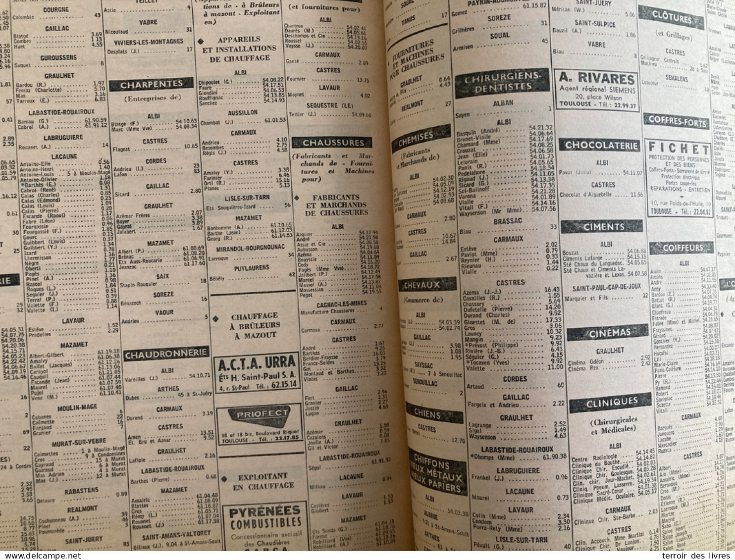 ANNUAIRE TELEPHONIQUE PTT TARN 81 - 1964 Liste Particuliers Et Professionnels - Très Bon état D'usage - Pays De Loire