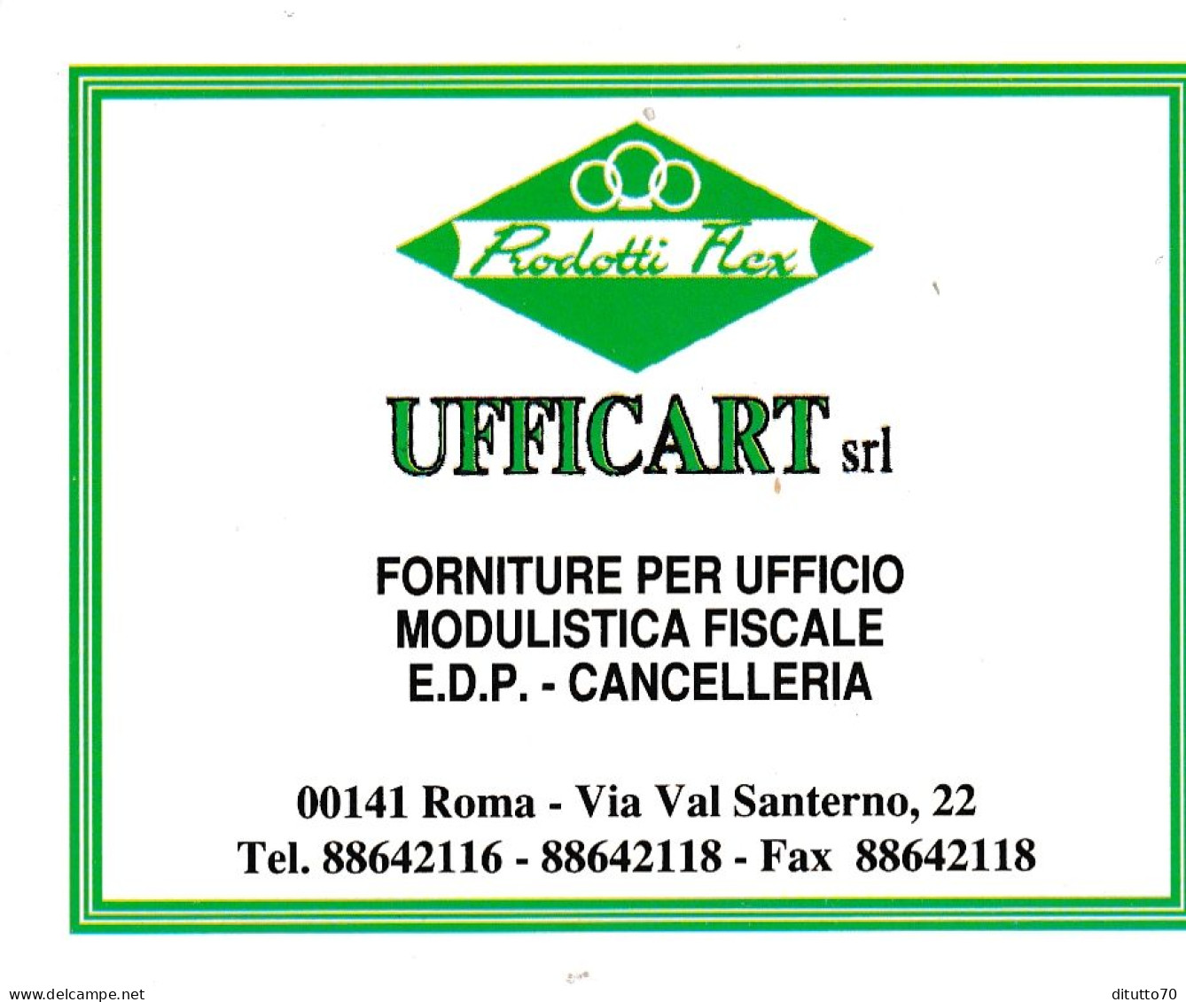 Calendarietto - Rodotti Flex - Ufficart - Roma - Anno 1996 - Petit Format : 1991-00