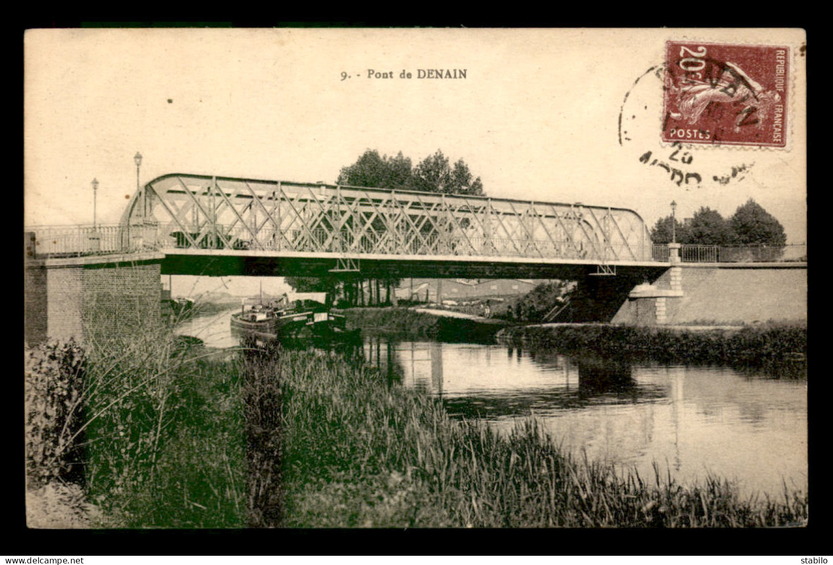 59 - DENAIN - LE PONT - PENICHE - Denain