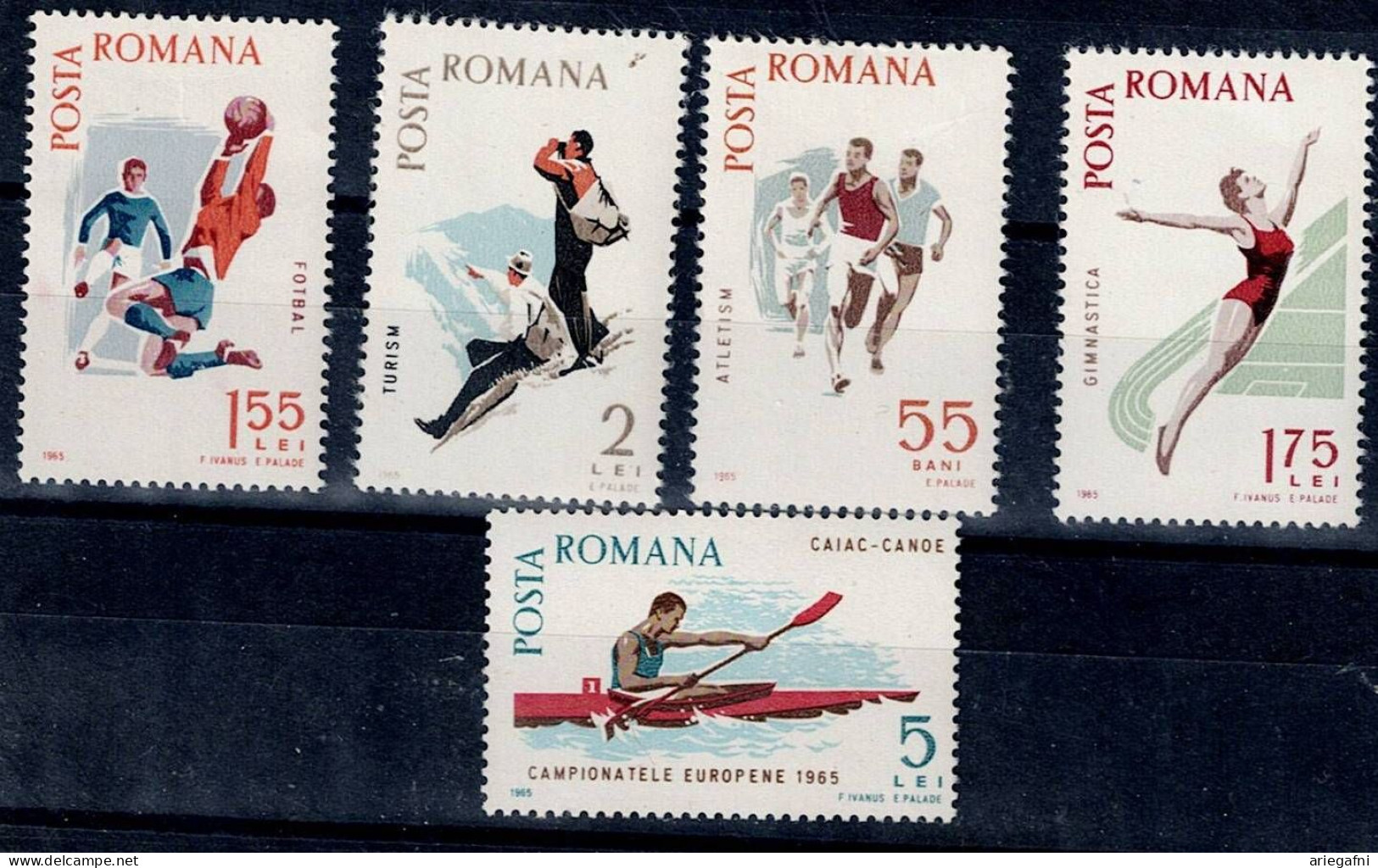 ROMANIA 1965 SPORT MI No 2452-8 MNH VF!! - Ongebruikt