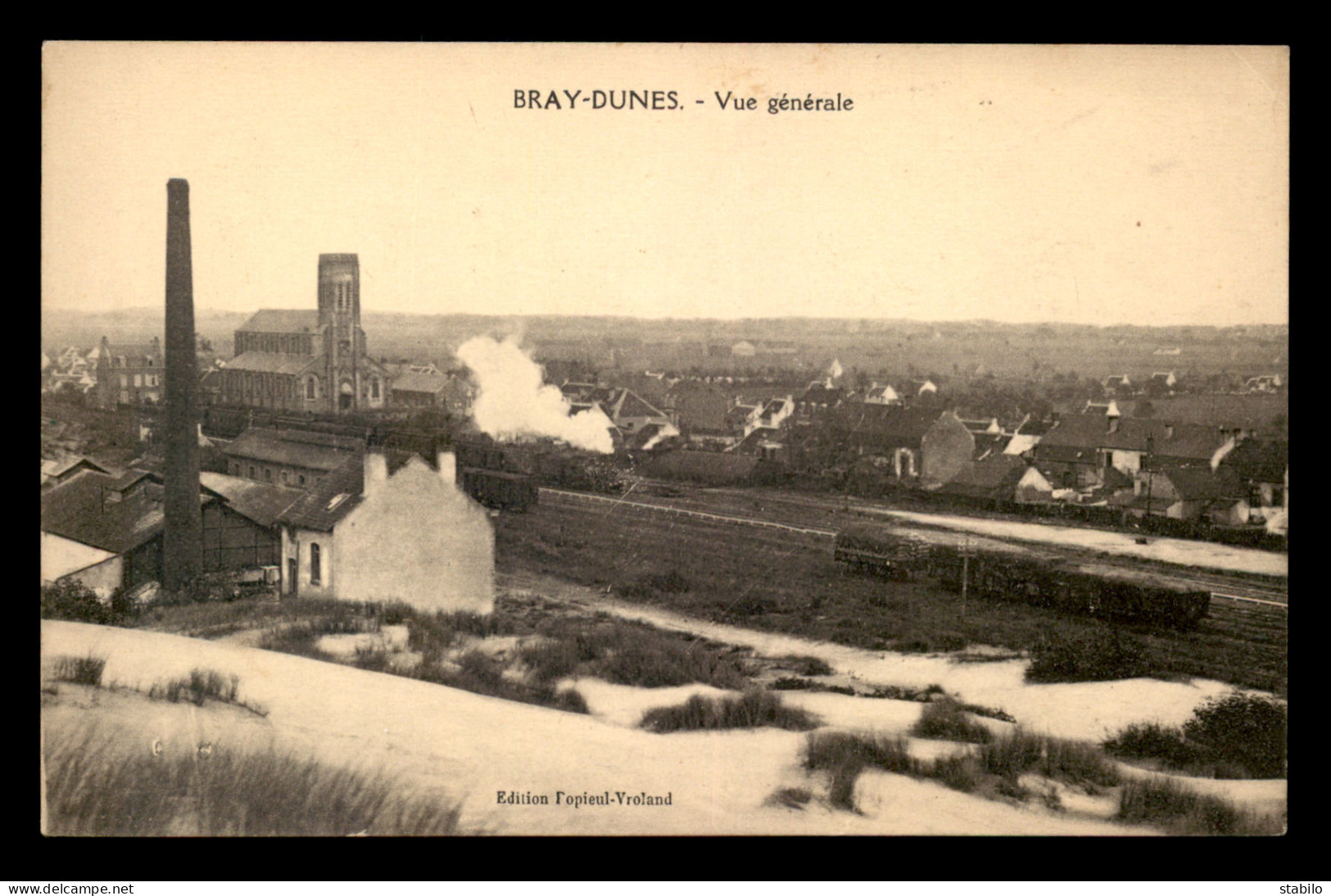 59 - BRAY-DUNES - VUE GENERALE - TRAINS EN GARE DE CHEMIN DE FER - Bray-Dunes