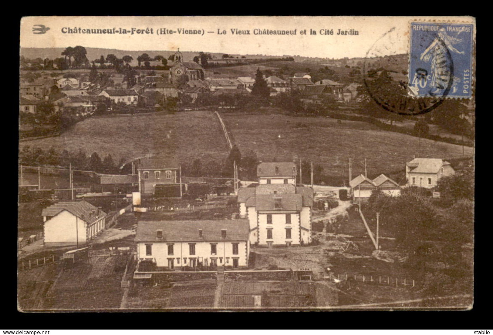 87 - CHATEAUNEUF-LA-FORET - LA CITE JARDIN - LA GARE DE CHEMIN DE FER - Chateauneuf La Foret