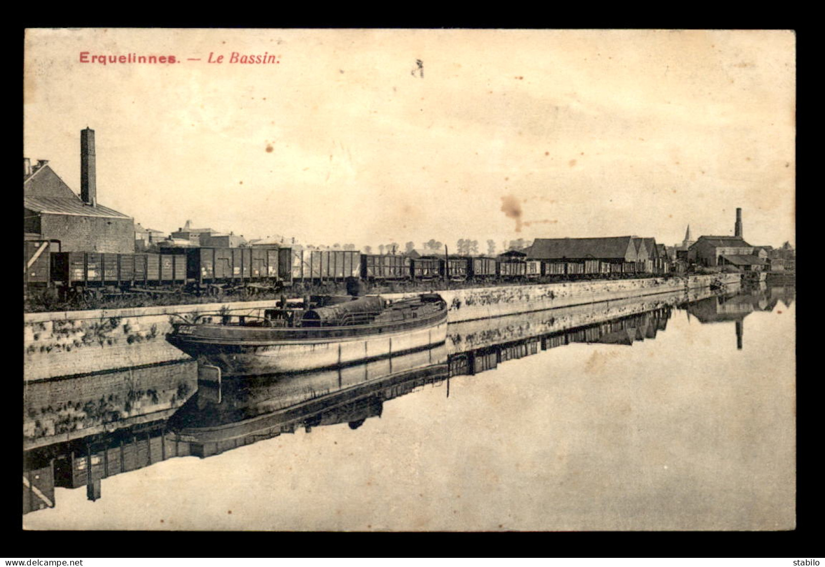 BELGIQUE - ERQUELINNES - LE BASSIN - PENICHE - Erquelinnes