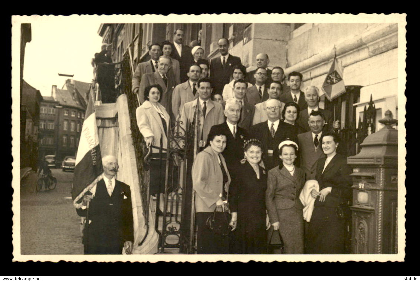 BELGIQUE - HUY - CEREMONIE DU 14 MAI 1955 - CARTE PHOTO ORIGINALE - Huy