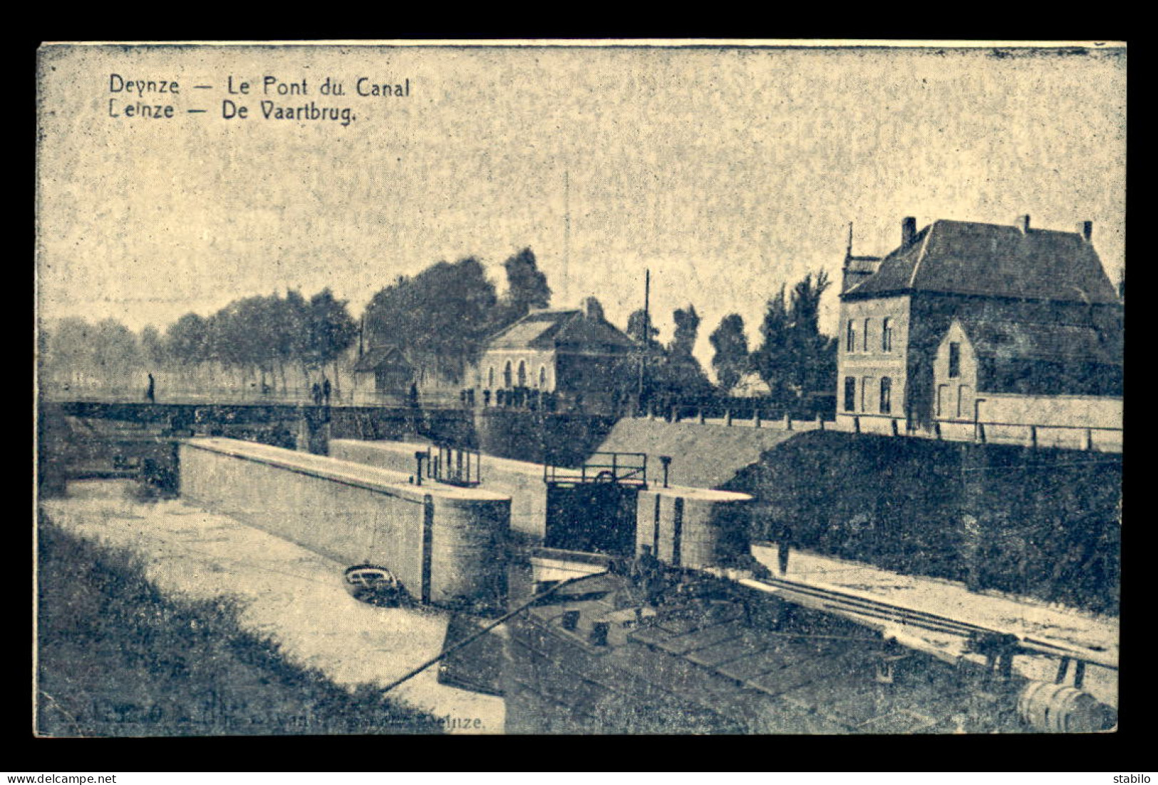 BELGIQUE - DEINZE - LE PONT DU CANAL - PENICHES - Deinze