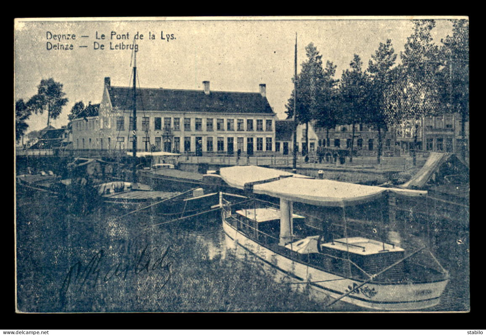 BELGIQUE - DEINZE - LE PONT DE LA LYS - PENICHES - Deinze