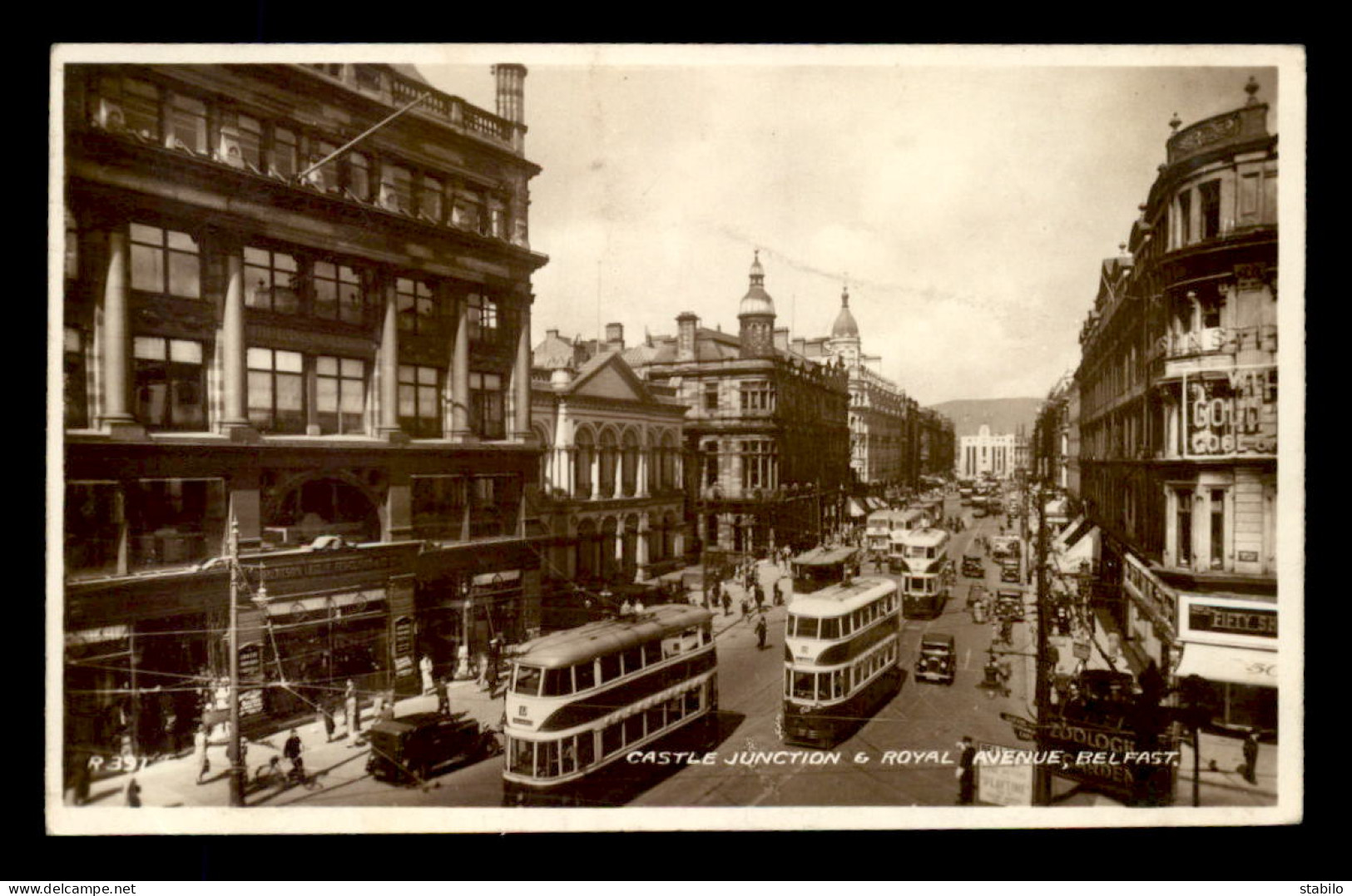 IRLANDE DU NORD - BELFAST - CASTLE JUNCTION AND ROYAL AVENUE - Antrim