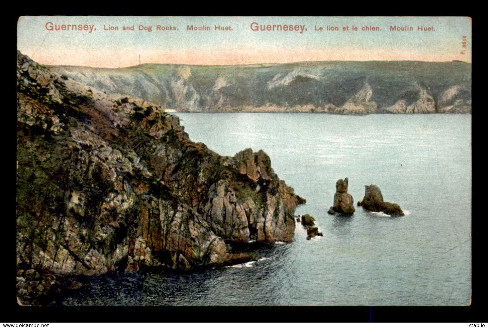GUERNESEY - MOULIN HUET - LE LION ET LE CHIEN - Guernsey