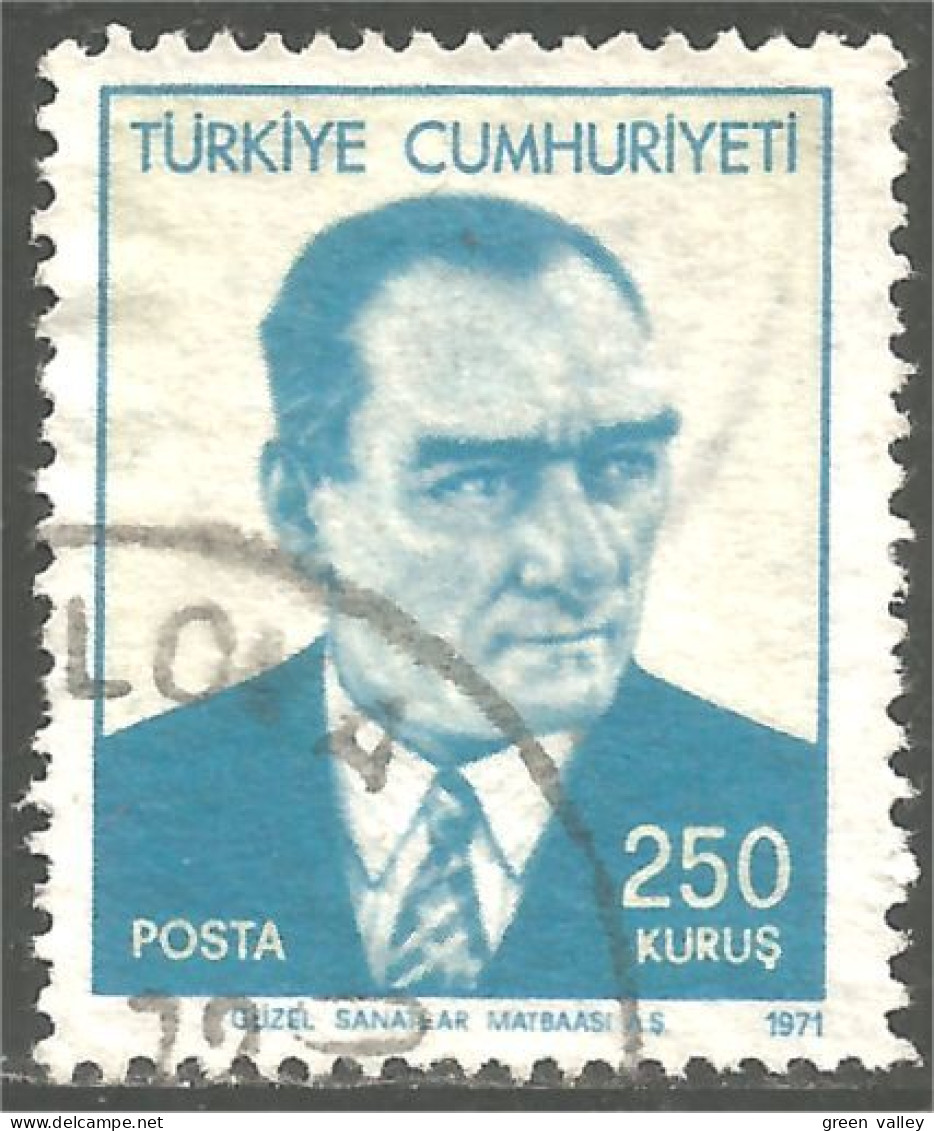 XW03-0005 Turkey 1971 Kemal Ataturk - Gebruikt