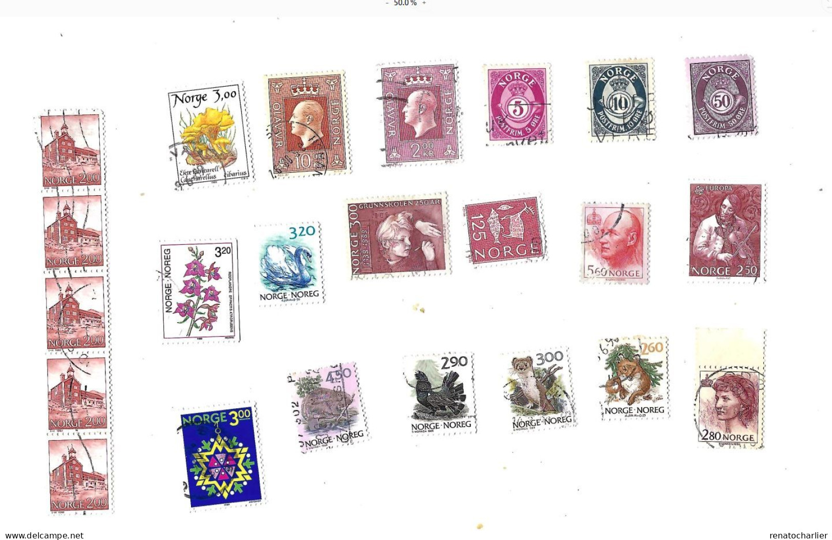 Collection De 55 Timbres Oblitérés. - Verzamelingen