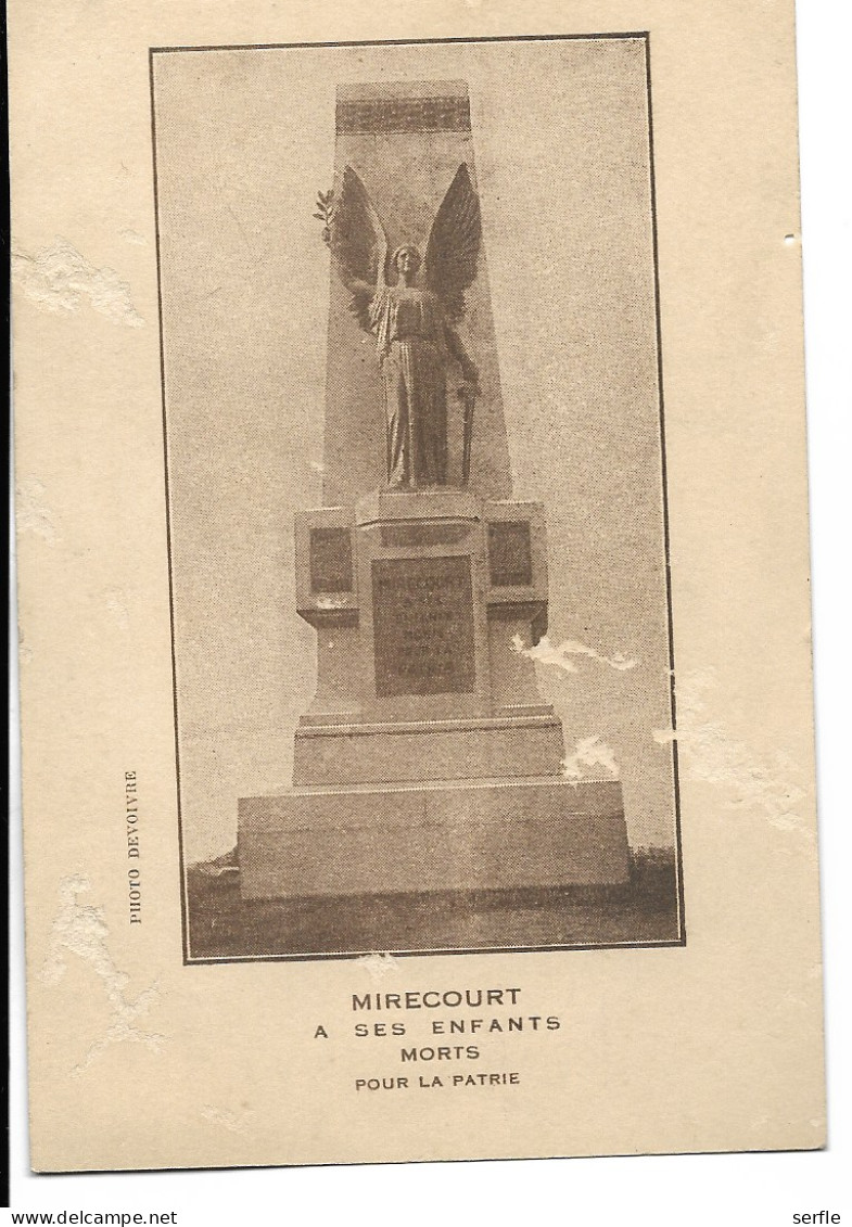 88 - Mirecourt - Monument Aux Morts - Mirecourt