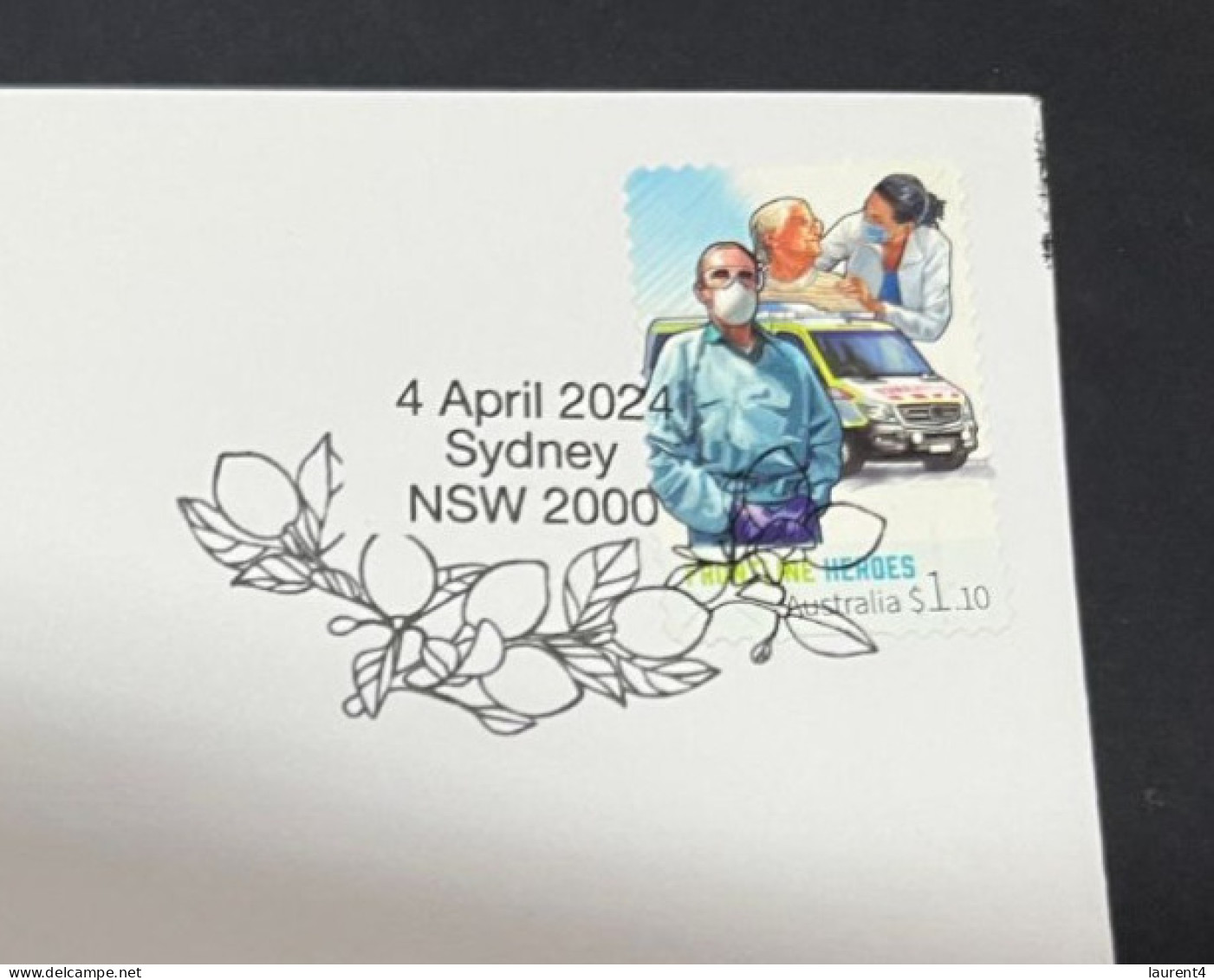 4-4-2024 (1 Z 3) COVID-19 4th Anniversary - Western Sahara - 4 April 2024 (with OZ Covid-19 Ambulance Stamp) - Enfermedades