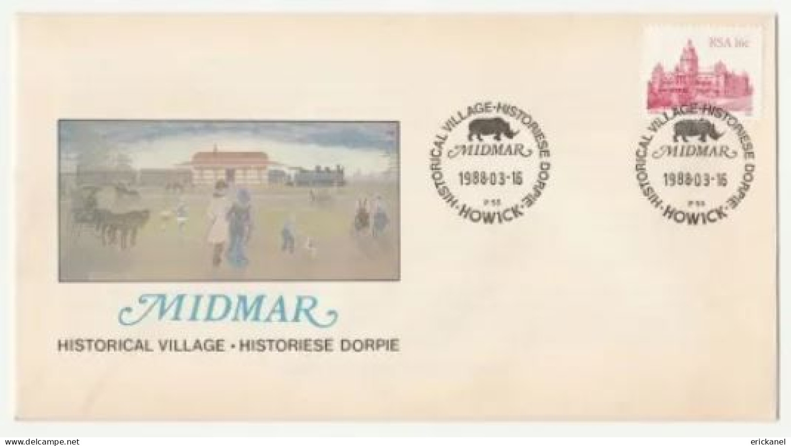 1988 SOUTH AFRICA Midmar Historical Village Commemorative Cover - FDC