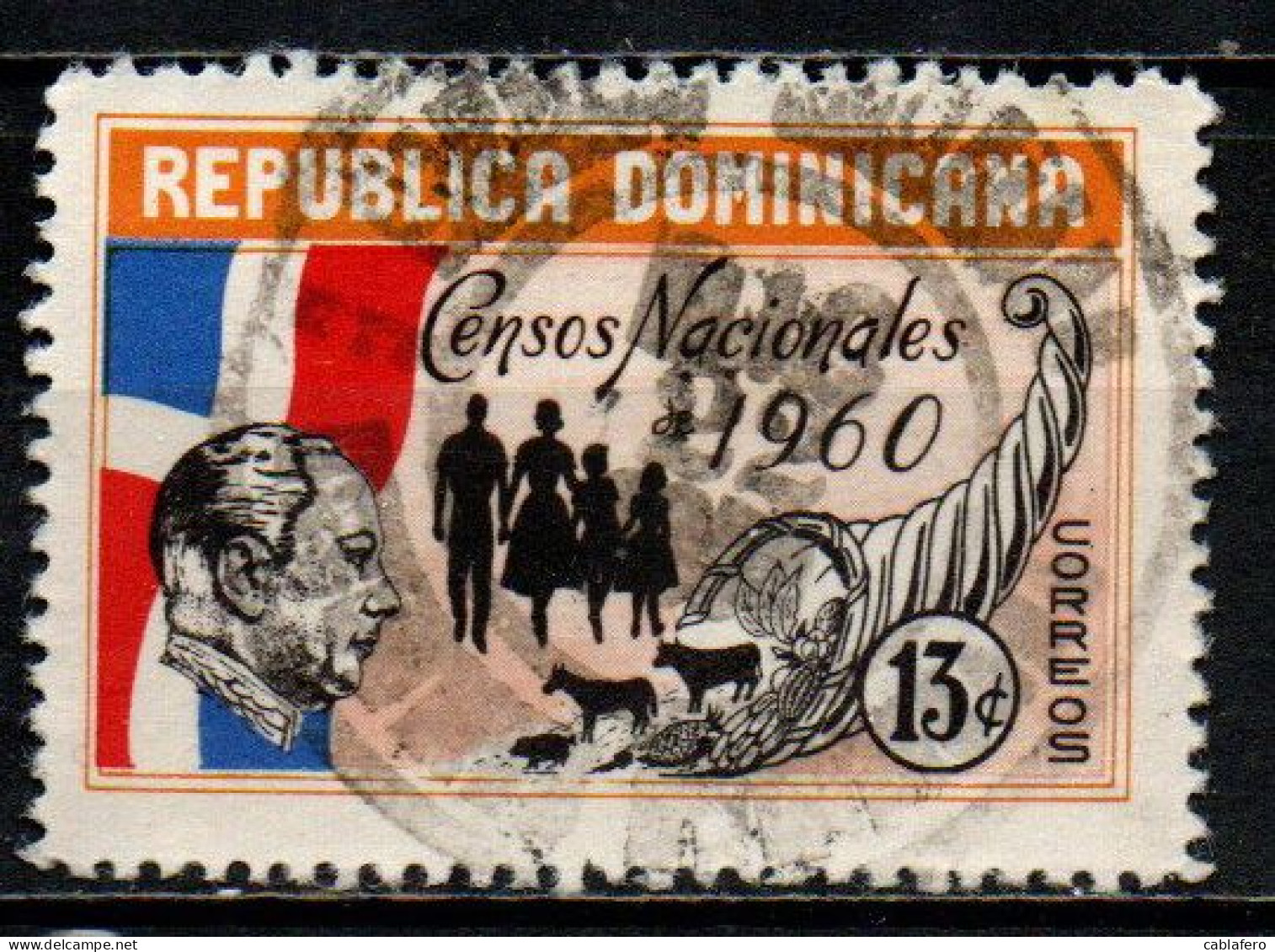 REPUBBLICA DOMENICANA - 1959 - CENSIMENTO NAZIONALE - USATO - Dominican Republic