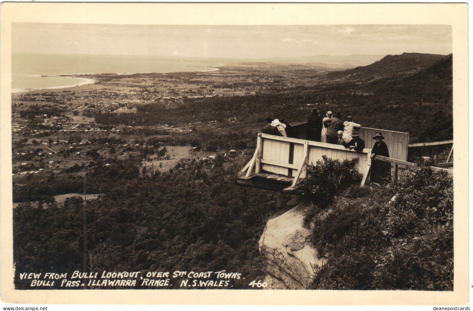 Austrialia - Bulli Pass Illawarra Range NS Wales, View From Bulli Lookout Over 5 Coast Towns - Sonstige & Ohne Zuordnung