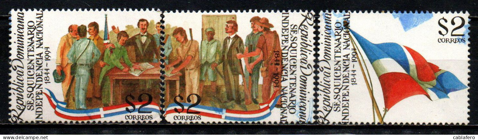 REPUBBLICA DOMENICANA - 1994 - 150° ANNIVERSARIO DELL'INDIPENDENZA - USATI - Dominican Republic