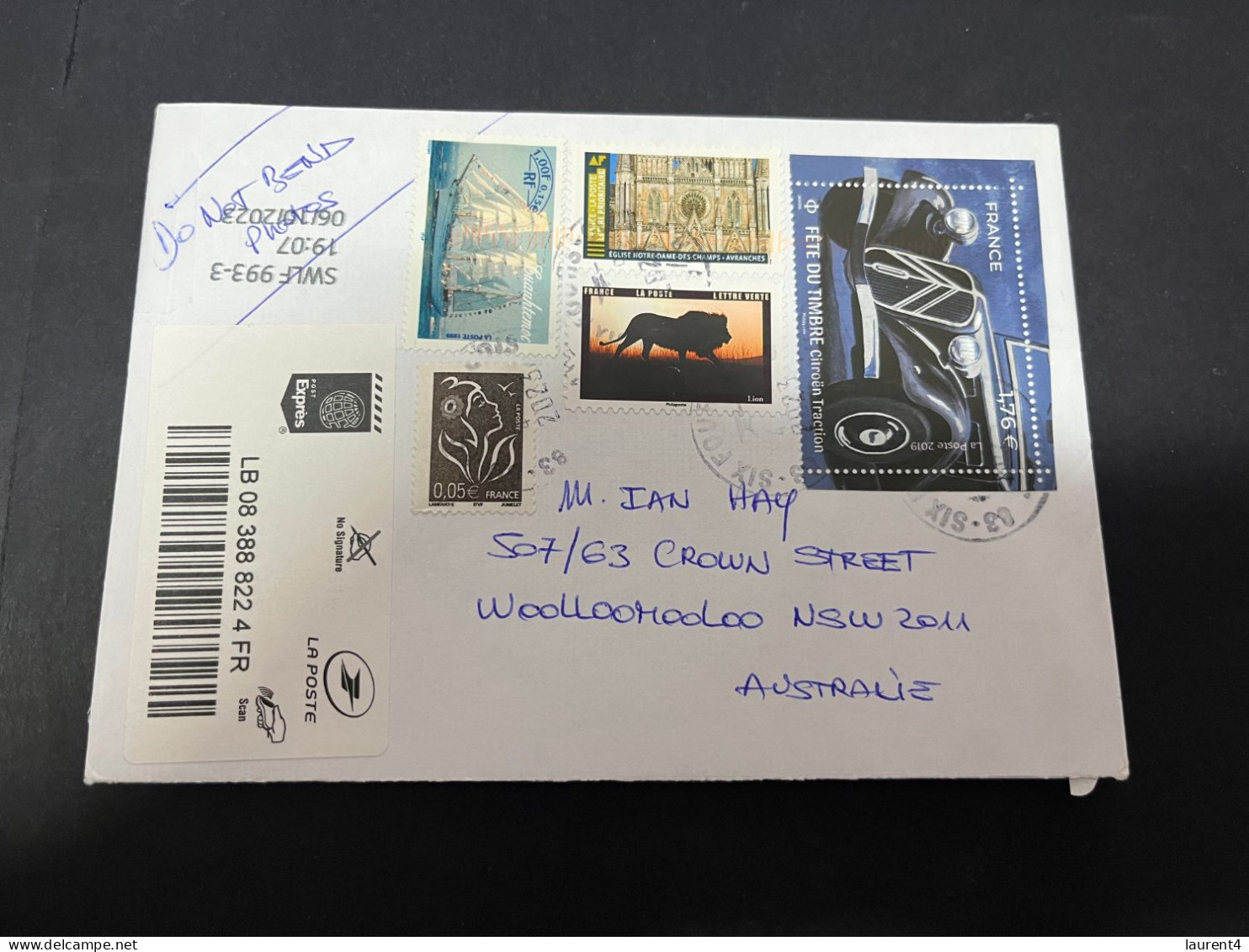 4-4-2024 (1 Z 3 A) France Letter Posted To Australia - 1 Cover - Brieven En Documenten