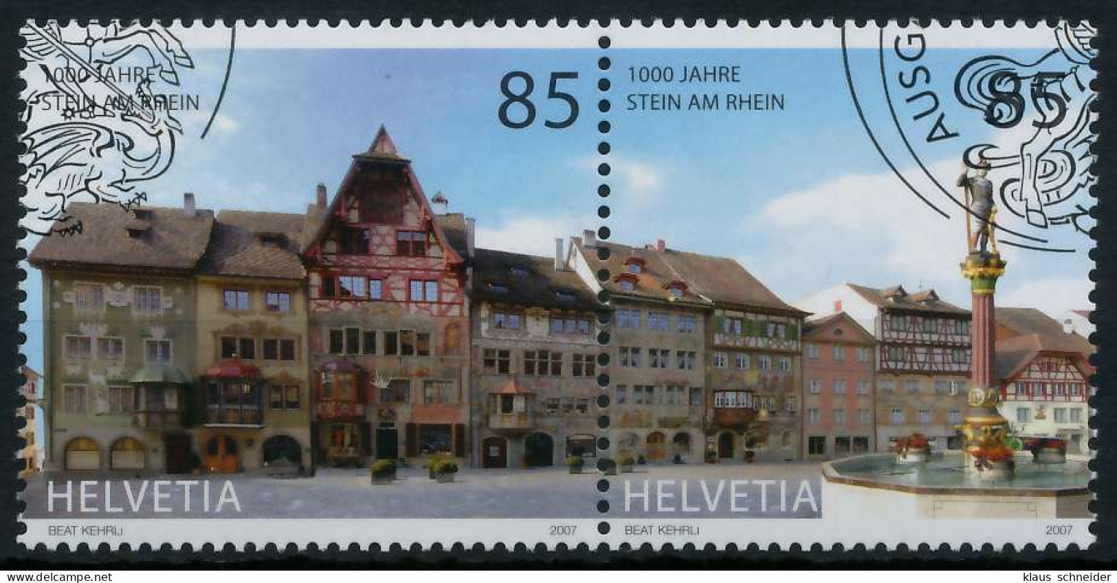 SCHWEIZ 2007 Nr WZd 67 Gestempelt WAAGR PAAR X731156 - Used Stamps