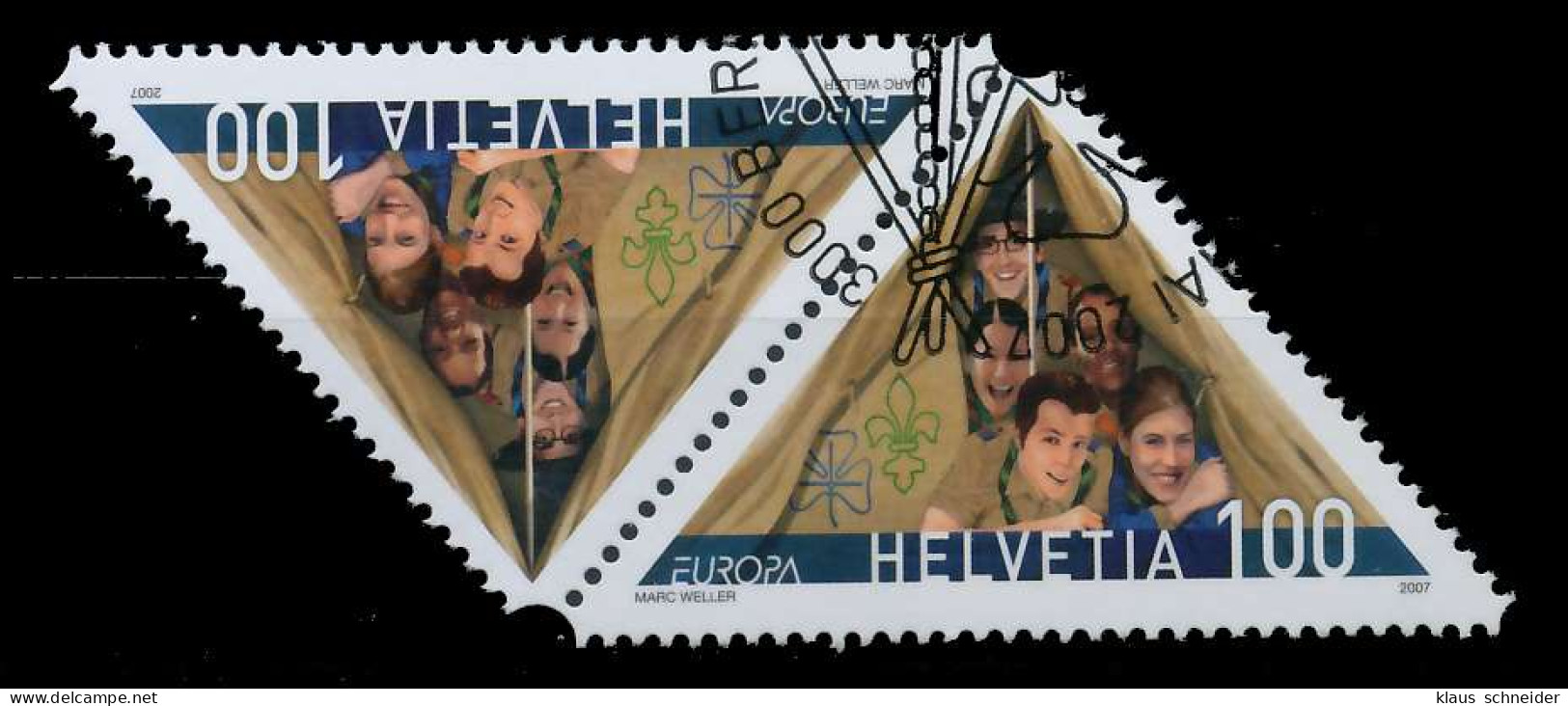SCHWEIZ 2007 Nr 2011KDa Gestempelt WAAGR PAAR X731172 - Used Stamps