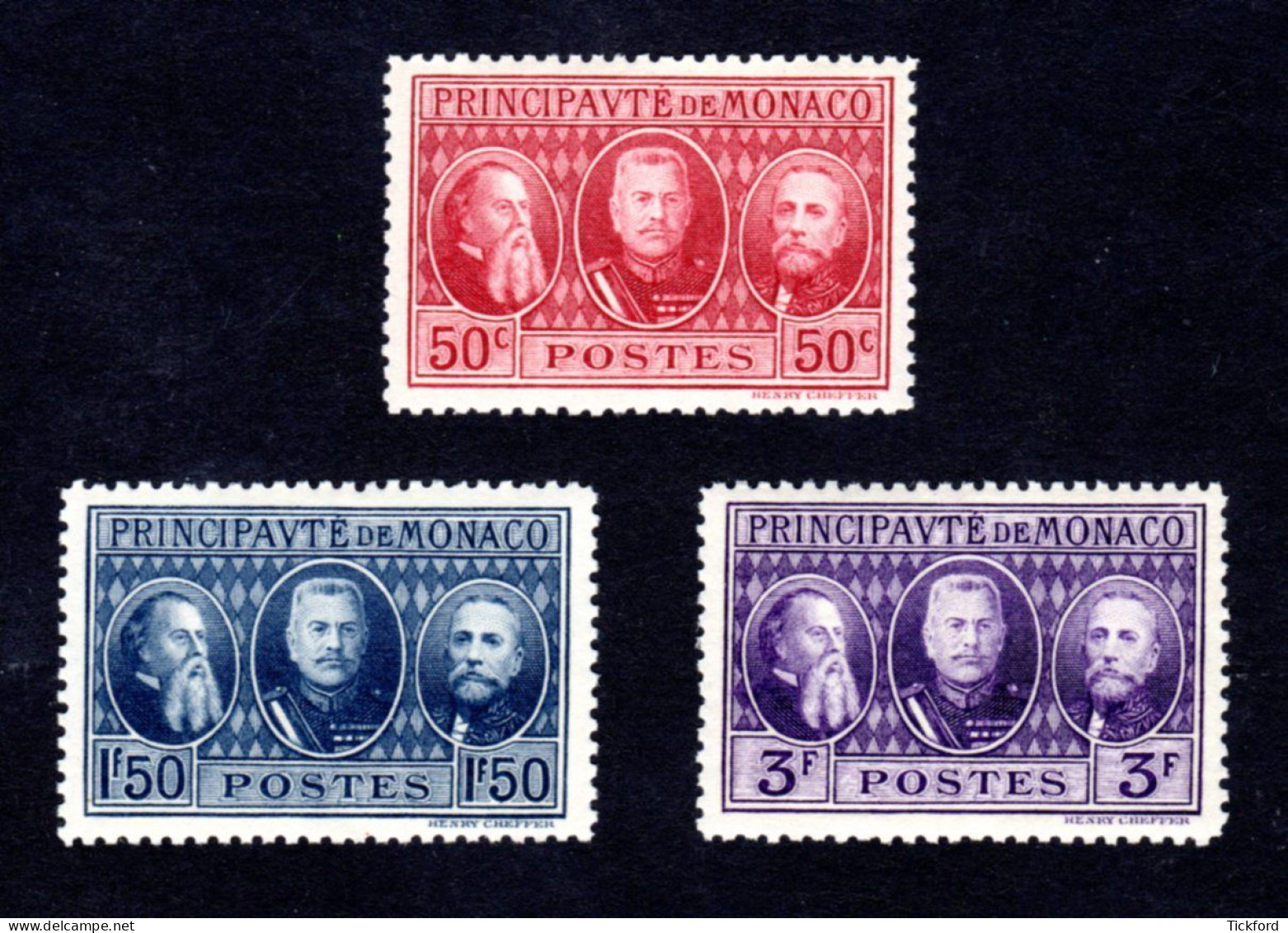 MONACO 1928 - Yvert N° 111/113 - Neuf ** / MNH - Exposition Philatélique De Monte-Carlo, 3 Valeurs,  TB - Neufs