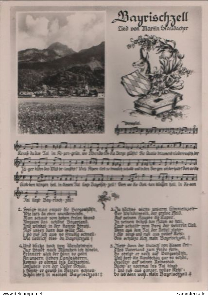 39912 - Bayrischzell - Mit Liedtext - Ca. 1950 - Miesbach