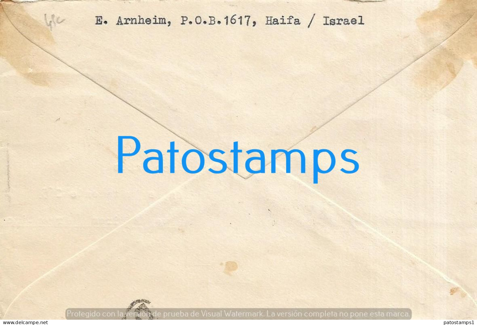 226347 ISRAEL HAIFA COVER CANCEL YEAR 1954 CIRCULATED TO ARGENTINA NO POSTCARD - Altri & Non Classificati