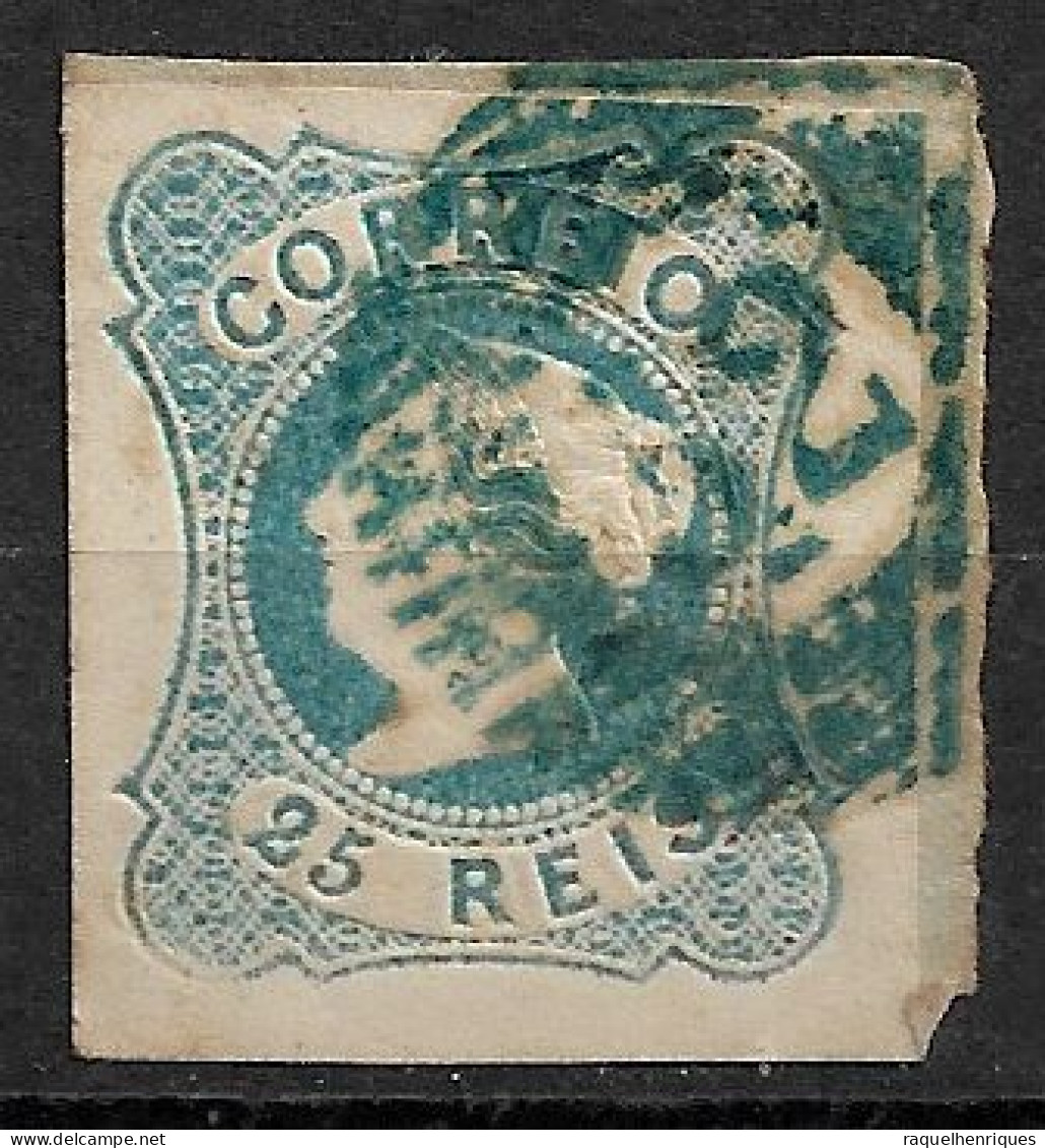 PORTUGAL 1853 D. MARIA 25R CARIMBO 32 (NP#94-P16-L5) - Gebruikt