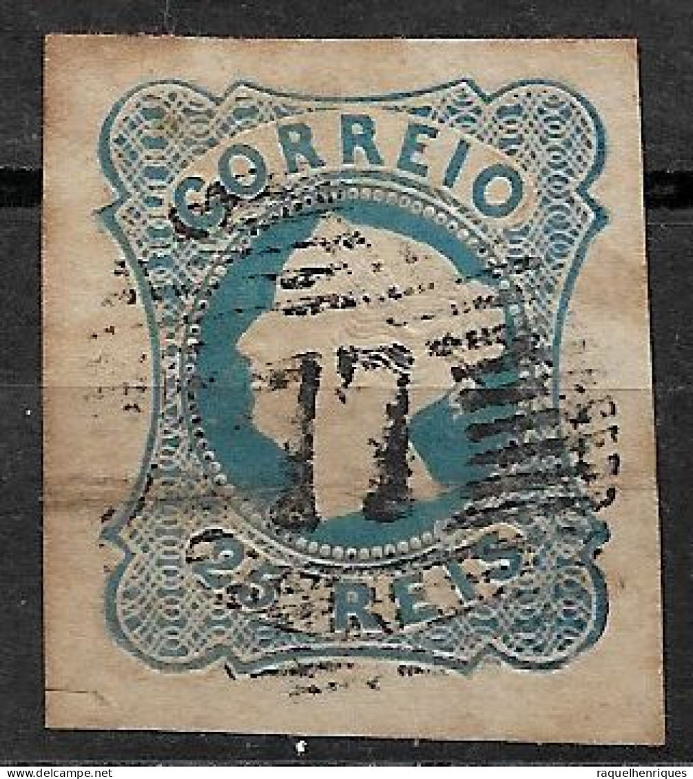 PORTUGAL 1853 D. MARIA 25R CARIMBO 77? (NP#94-P16-L6) - Usado