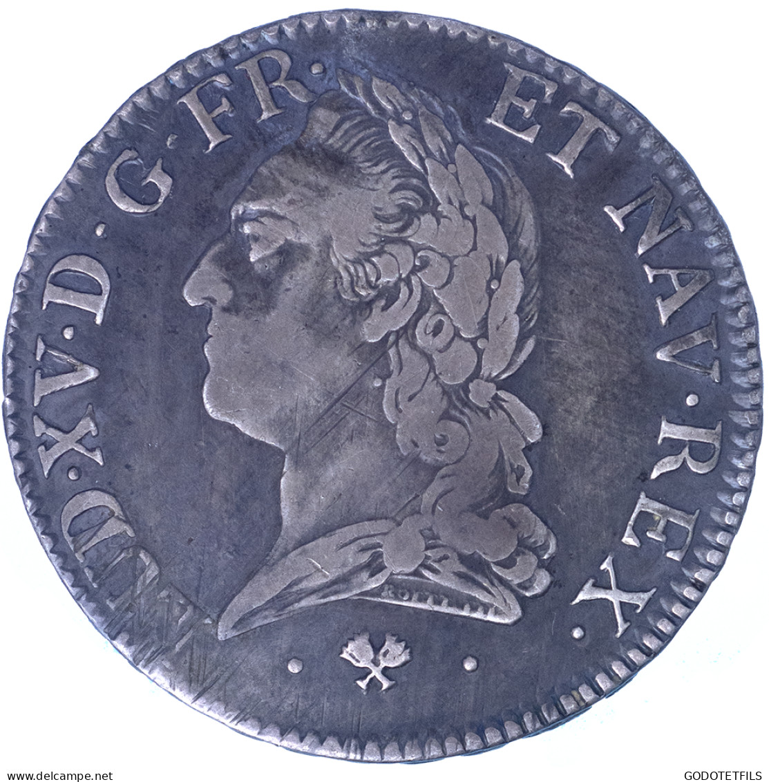 Louis XV-Écu Dit à La Vieille Tête 1772 Bayonne - 1715-1774 Luigi XV Il Beneamato