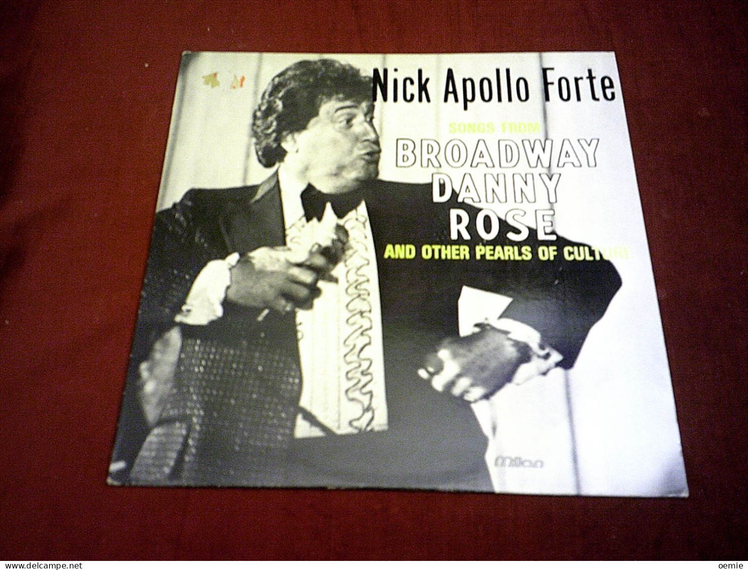 BANDE ORIGINALE  DU FILM  NICK APOLLO FORTE  BROADWAY ROSE - Filmmusik