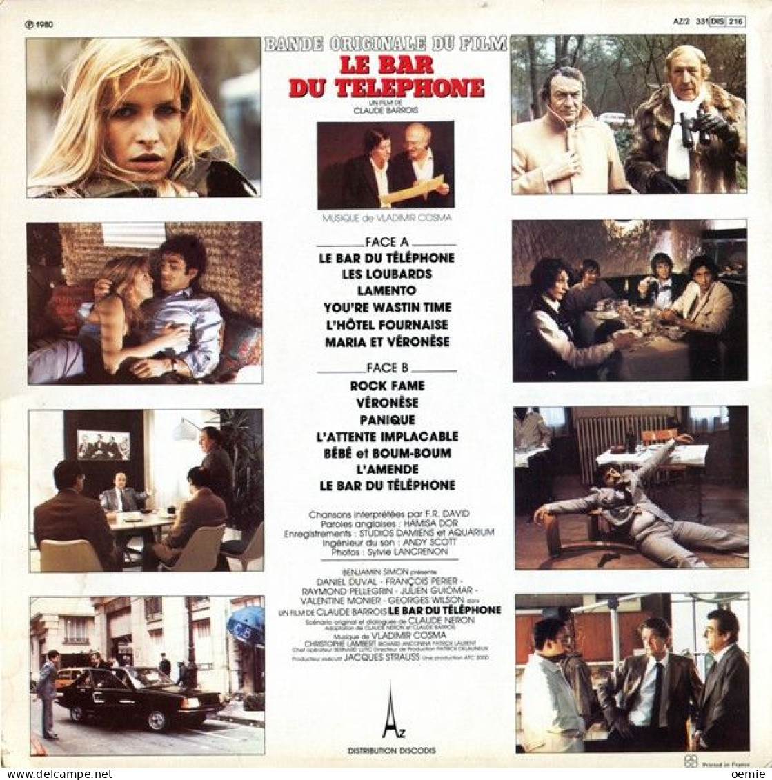 BANDE ORIGINALE  DU FILM  LE  BAR DU TELEPHONE  MUSIQUE VLADIMIR COSMA - Soundtracks, Film Music