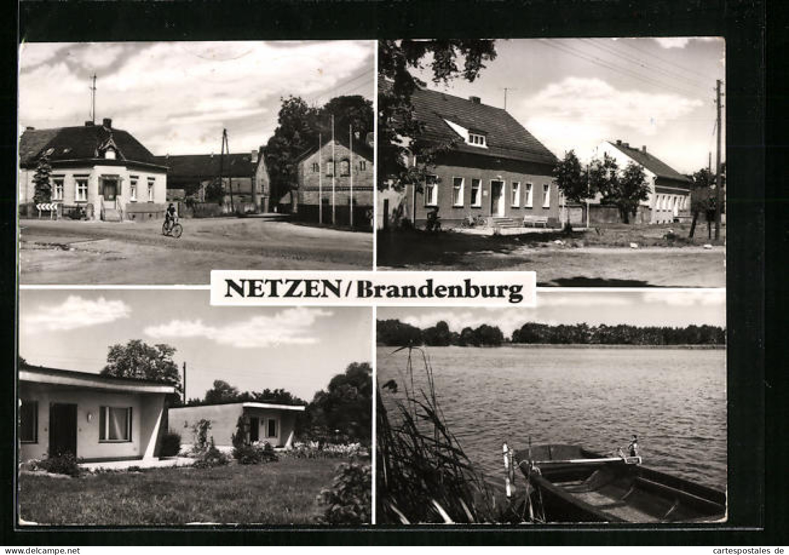 AK Netzen /Brandenburg, Strassenpartie Mit Gebäudeansicht, Uferpartie, Ortspartie  - Brandenburg
