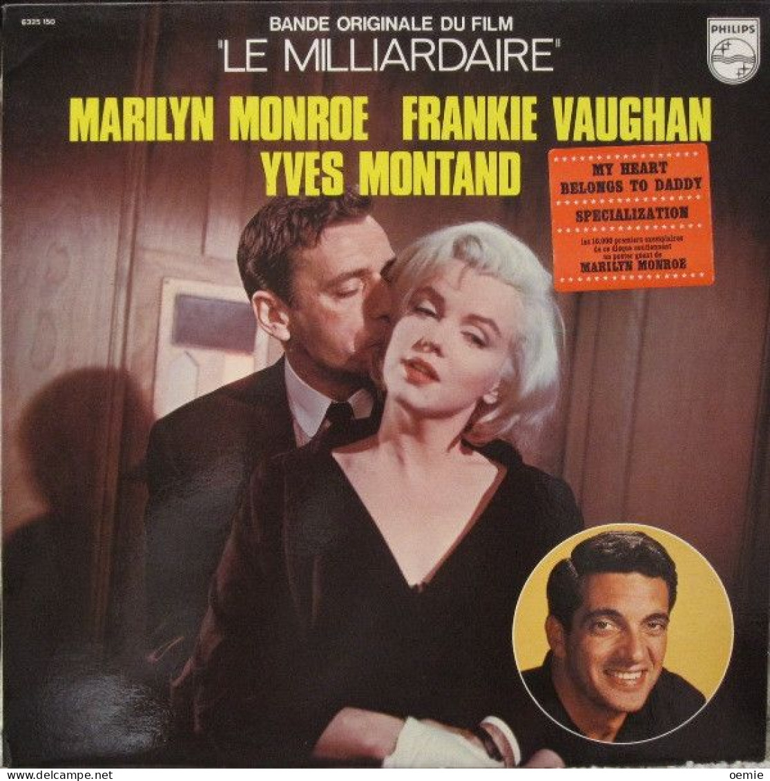 BANDE ORIGINALE  DU FILM  LE MILLIARDAIRE  AVEC MARILYN MONROE FRANKIE VAUGHAN ET YVES MONTAND - Filmmuziek