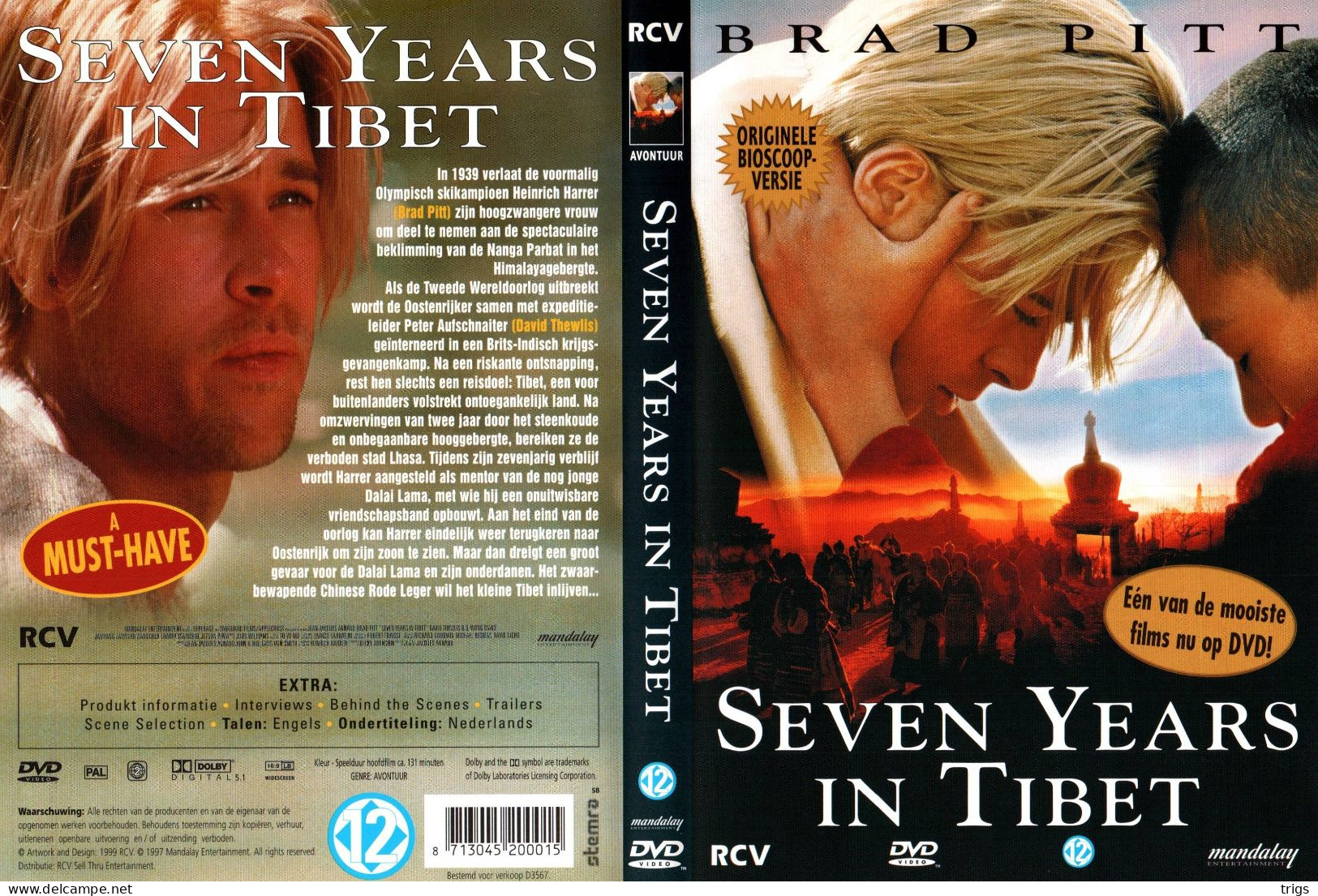 DVD - Seven Years In Tibet - Action & Abenteuer