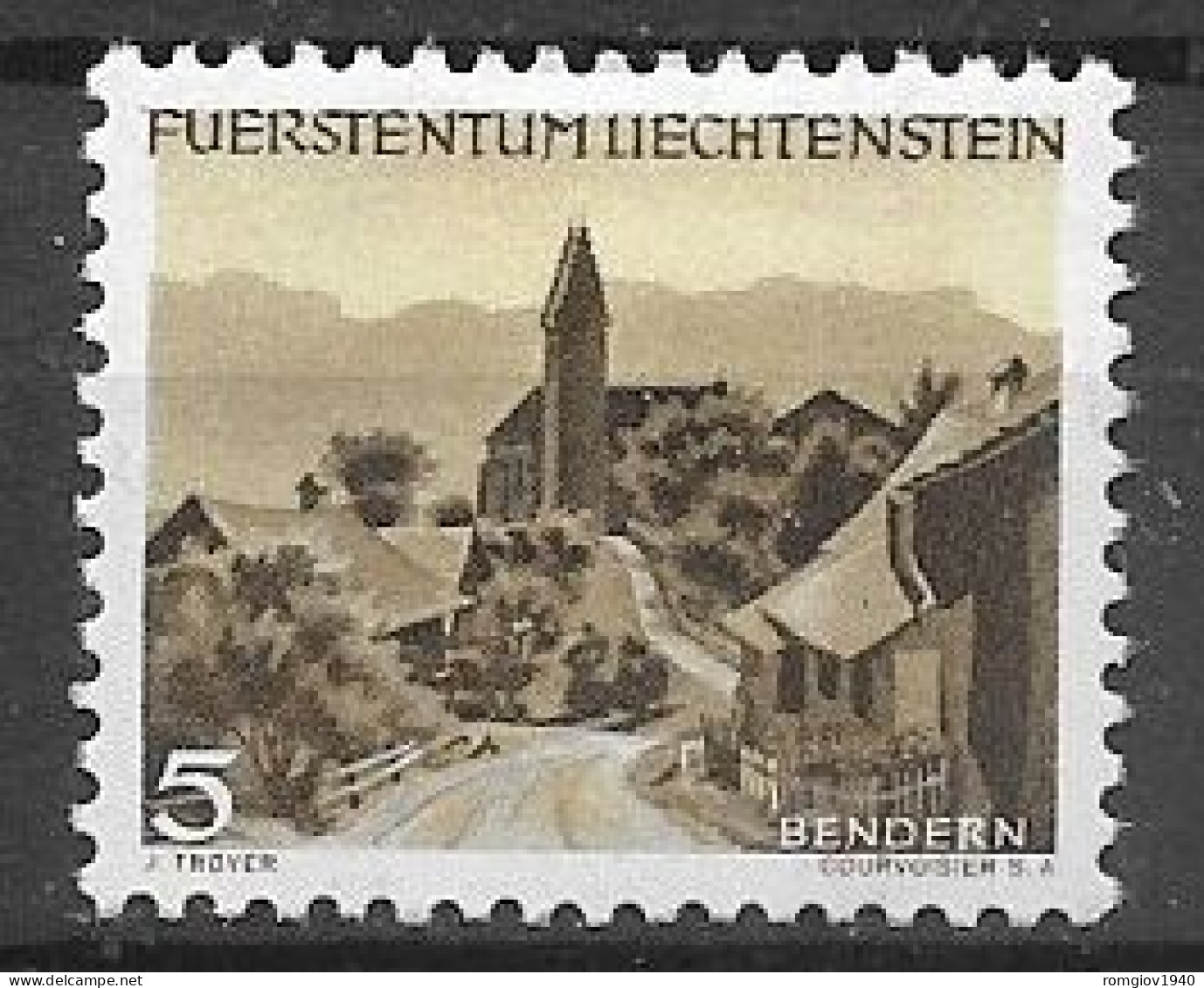 LIECHTENSTEIN  1949  FRANCOBOLLO CON COLORE DIVERSO  UNIF. 246  MLH VF - Used Stamps