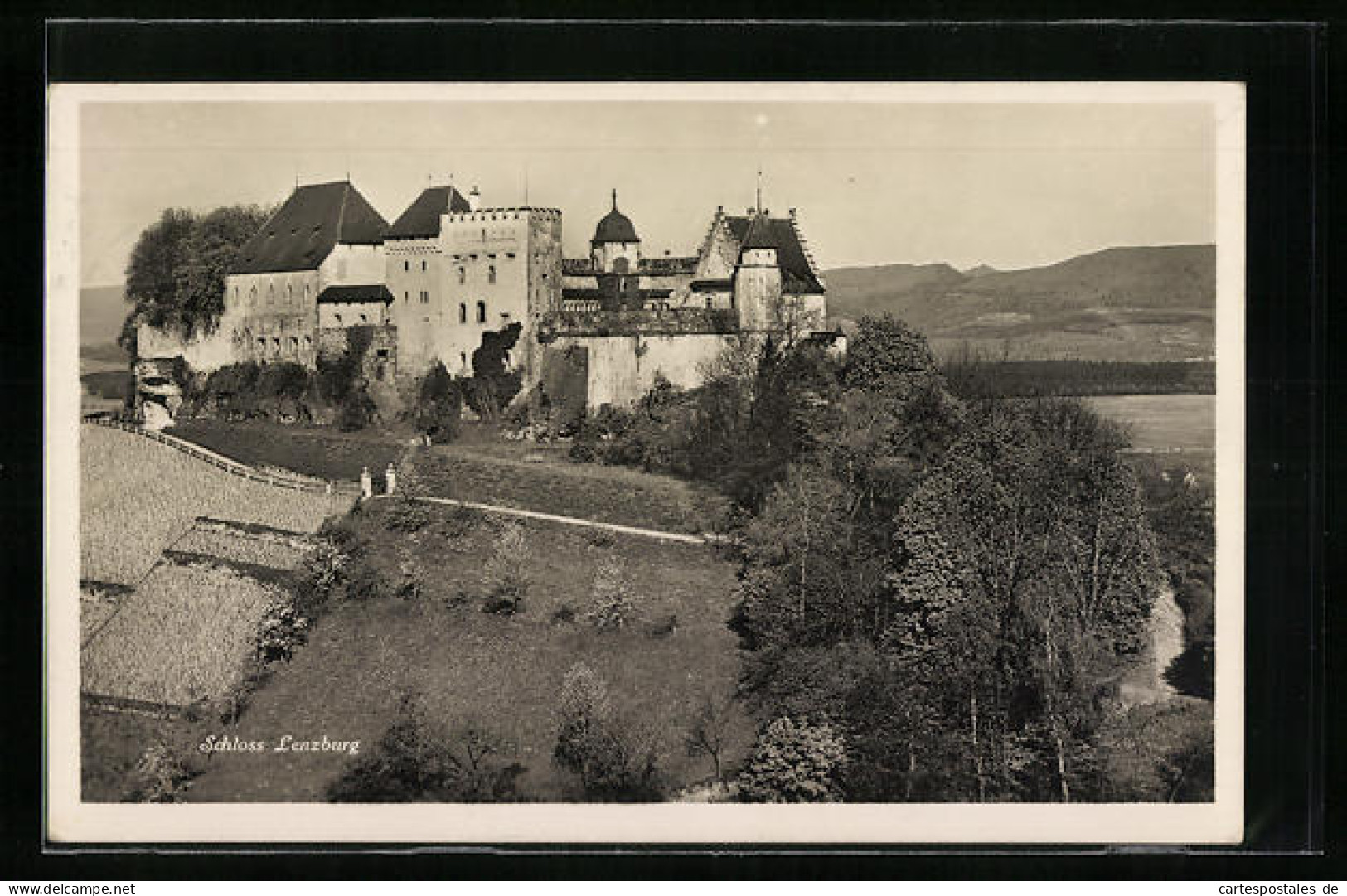 AK Lenzburg, Blick Auf Schloss Lenzburg  - Lenzburg