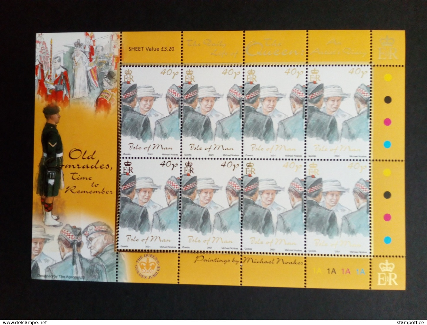 ISLE OF MAN MI-NR. 943-948 POSTFRISCH(MINT) KLEINBOGENSATZ QUEEN ELISABETH II. 2001 - Isola Di Man